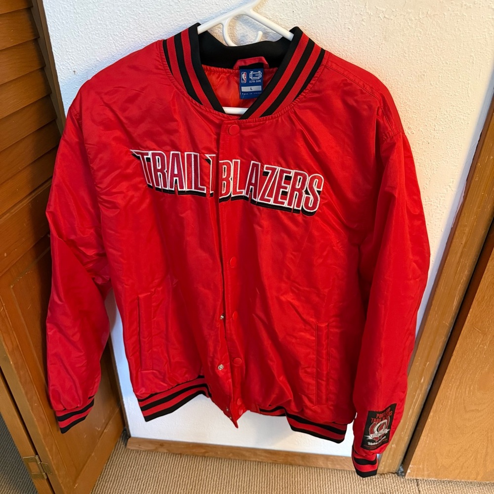 NBA Red Trail Blazers Bomber Jacket